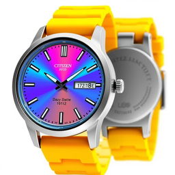 A modern quartz watch design for young people, inspired by the Citizen Tsuyosa watch