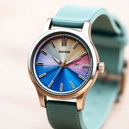 An analog quartz wristwatch designed for a young demographic aged 18-35 years