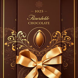 A luxurious and elegant chocolate package design that captures the richness and indulgence of fine chocolate