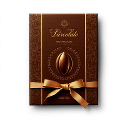 A luxurious and elegant chocolate package design that captures the richness and indulgence of fine chocolate