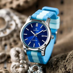 A stylish quartz watch for young men, inspired by the essence of the sea