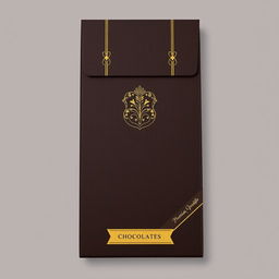 A sophisticated chocolate packaging design, infused with elegance and luxury