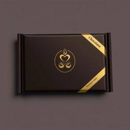 A sophisticated chocolate packaging design, infused with elegance and luxury