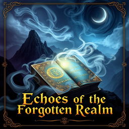 Create a captivating book cover titled 'Echoes of the Forgotten Realm'