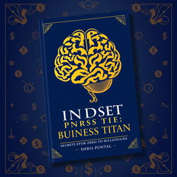 A cover design for a book titled "The Mindset of Business Titans: Secrets from Zero to Billionaire"