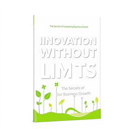 A vibrant and modern cover design titled 'Innovation Without Limits: The Secrets of Sustaining Business Growth'