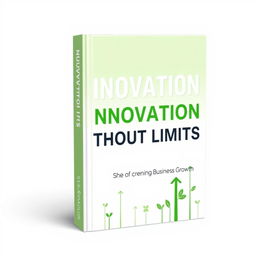 A vibrant and modern cover design titled 'Innovation Without Limits: The Secrets of Sustaining Business Growth'