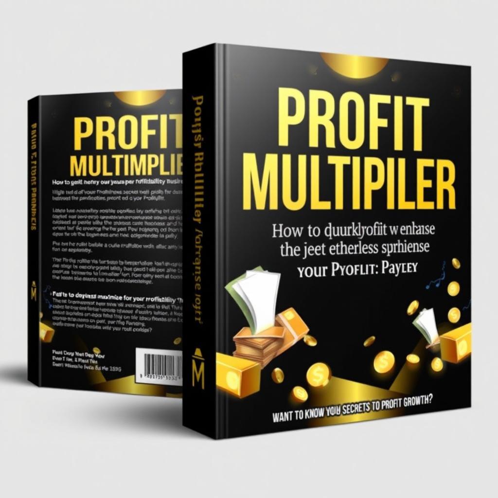 A book cover design for "Profit Multiplier: How to Quickly Enhance Business Profitability"