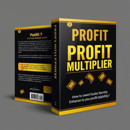 A book cover design for "Profit Multiplier: How to Quickly Enhance Business Profitability"