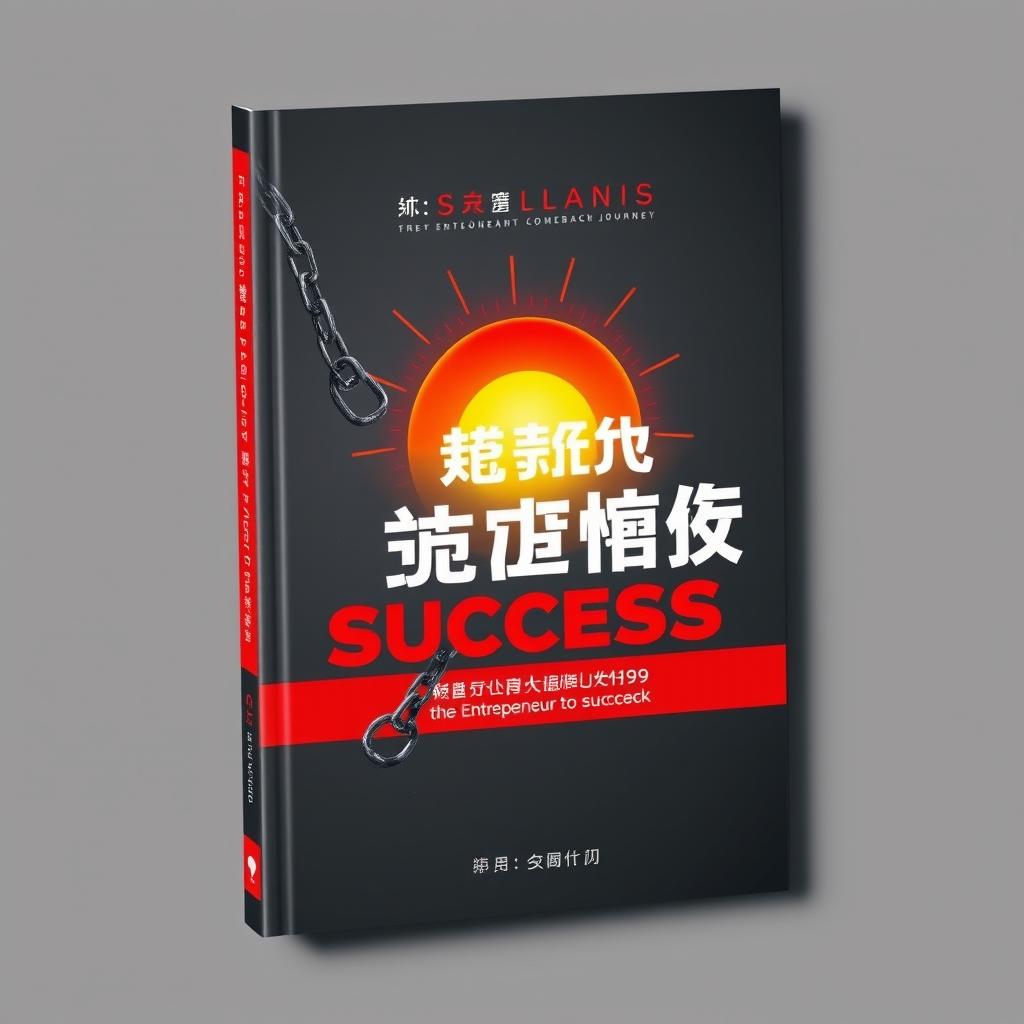 A captivating book cover titled "从失败到成功：企业家的逆袭之路" (From Failure to Success: The Entrepreneur's Comeback Journey)