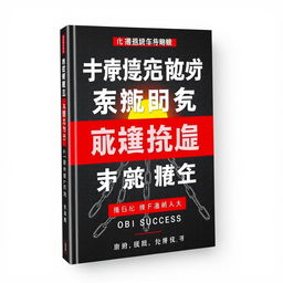 A captivating book cover titled "从失败到成功：企业家的逆袭之路" (From Failure to Success: The Entrepreneur's Comeback Journey)