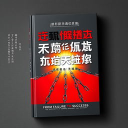 A captivating book cover titled "从失败到成功：企业家的逆袭之路" (From Failure to Success: The Entrepreneur's Comeback Journey)