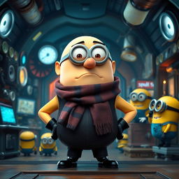 Gru from "Despicable Me" standing in his iconic pose