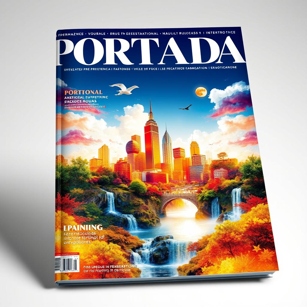 Vibrant and intriguing magazine cover featuring a dynamic, eye-catching design