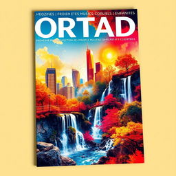 Vibrant and intriguing magazine cover featuring a dynamic, eye-catching design