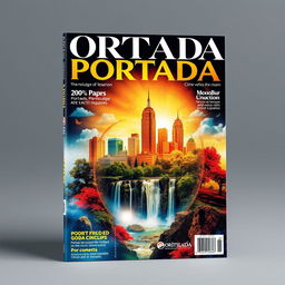 Vibrant and intriguing magazine cover featuring a dynamic, eye-catching design