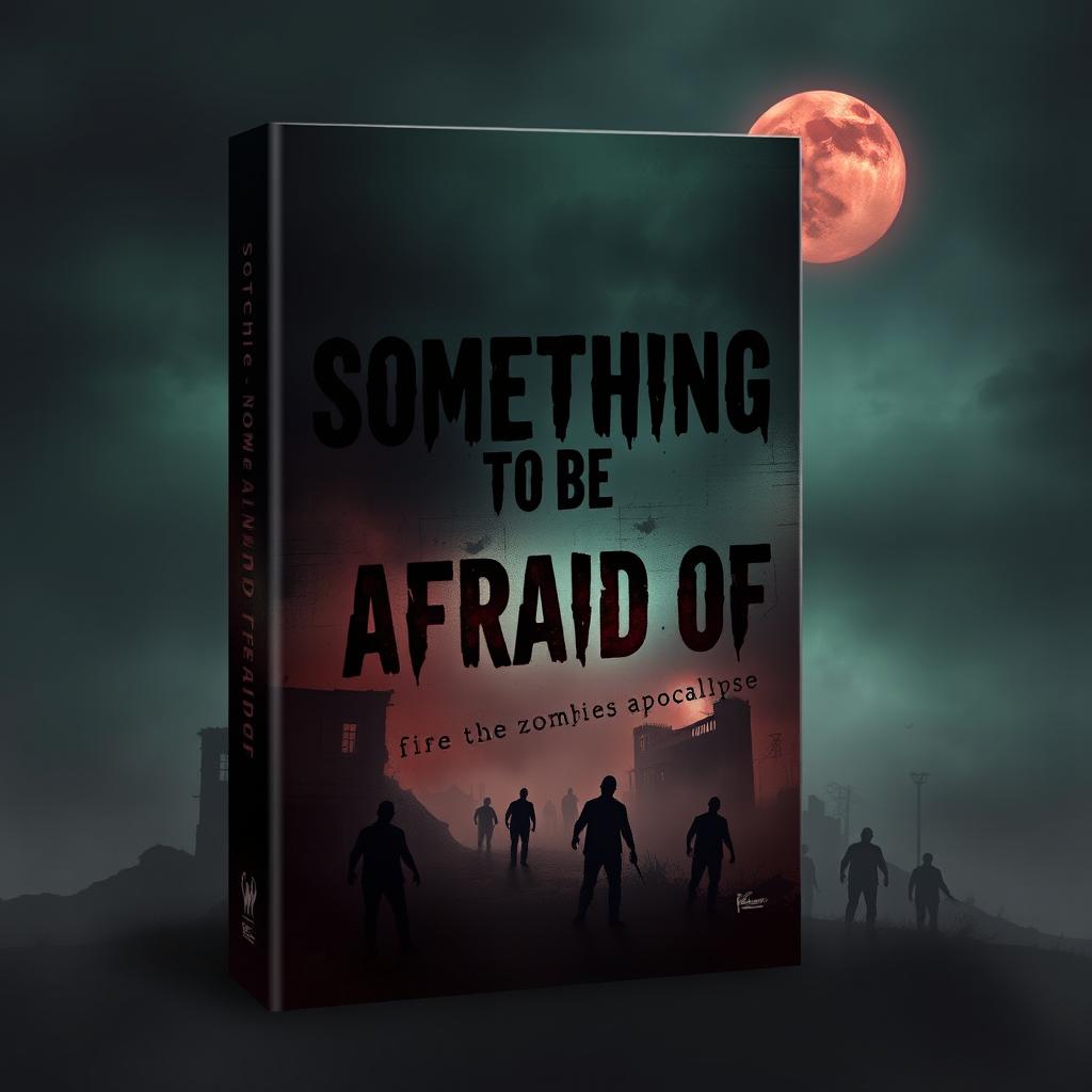 Book cover design for 'Something to be Afraid of', a haunting depiction of the zombie apocalypse