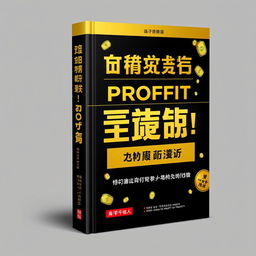 A compelling book cover titled '利润倍增：如何快速提升企业盈利能力' with the primary color scheme of gold and black