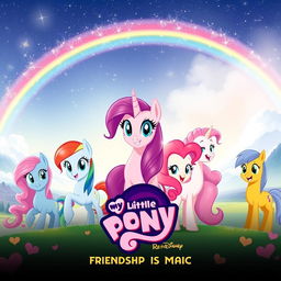 A Disney-style movie poster for the remake of "My Little Pony: Friendship Is Magic