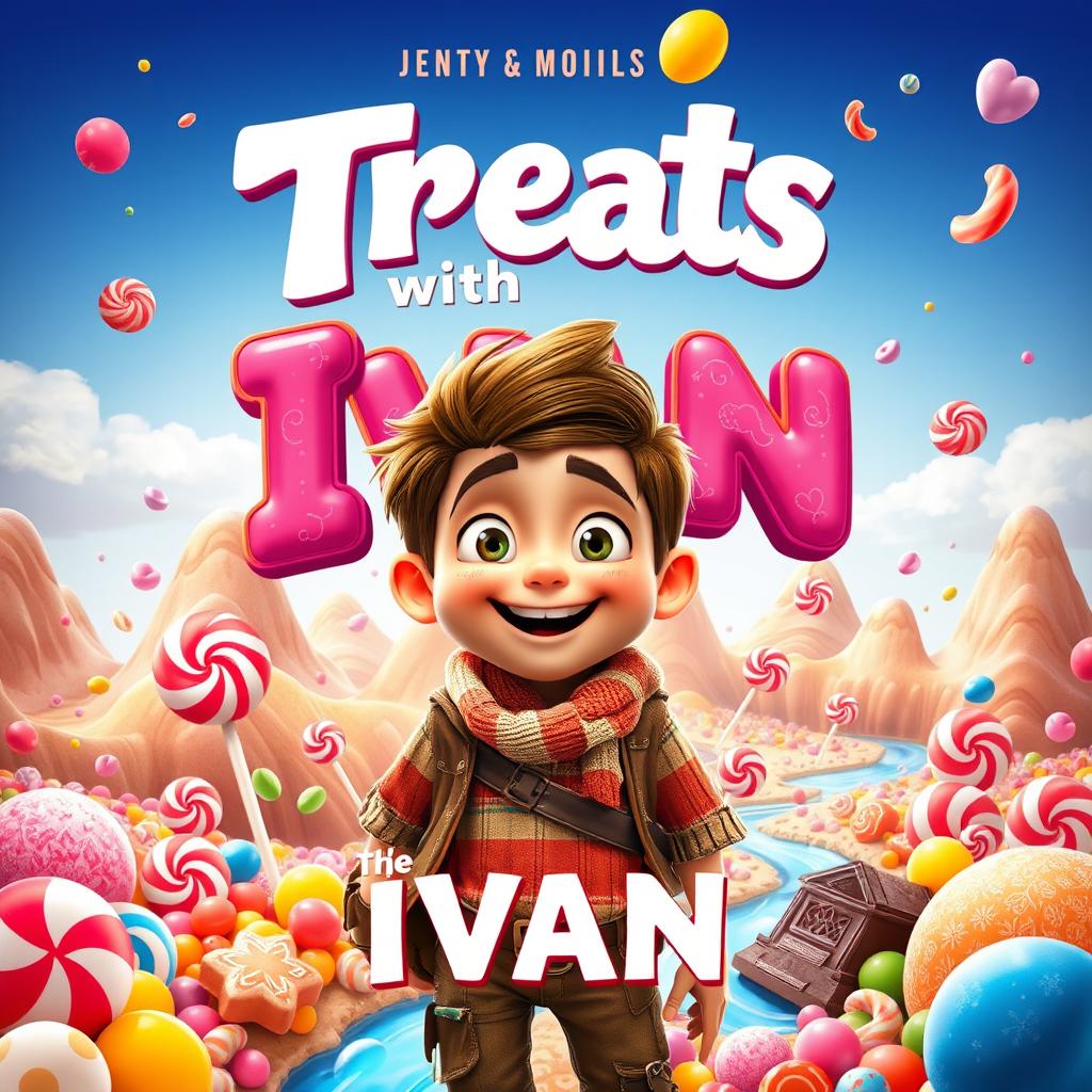 Movie poster featuring a whimsical film titled 'Treats with Ivan'