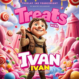 Movie poster featuring a whimsical film titled 'Treats with Ivan'