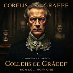 A dramatic movie poster set in the Dutch Golden Age, featuring Cornelis de Graeff, a stern magistrate, at the center