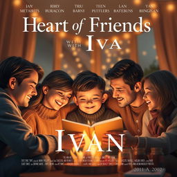 Movie poster for a film titled 'Heart of Friends with Ivan'