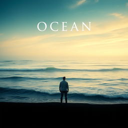 A stunning and immersive movie poster for a film titled "Ocean," capturing the vast beauty and mystery of the sea