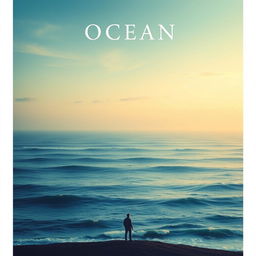 A stunning and immersive movie poster for a film titled "Ocean," capturing the vast beauty and mystery of the sea