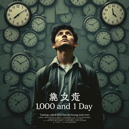 A thought-provoking movie poster for the drama film "1,000 and 1 Day," which tells the story of a man reliving the same day over and over