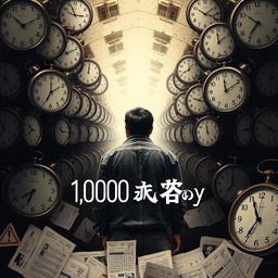 A thought-provoking movie poster for the drama film "1,000 and 1 Day," which tells the story of a man reliving the same day over and over