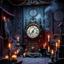 A mystical, modern witchy scene with elements of gothic time travel