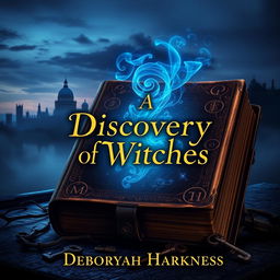 A mystical and captivating book cover design for "A Discovery of Witches" from the All Souls Trilogy