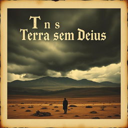 A vintage movie poster for the film 'Terra Sem Deus'