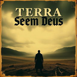 A vintage movie poster for the film 'Terra Sem Deus'