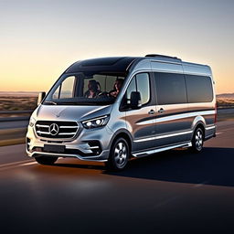 An imaginative automotive design featuring a seamless merger of the Fiat Egea and the Mercedes Benz Travego