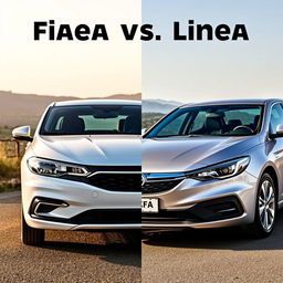 A side-by-side comparison of the Fiat Egea and Fiat Linea, showcasing their similar design features