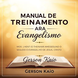 Cover design featuring the title "MANUAL DE TREINAMENTO PARA EVANGELISMO: COMO GANHAR ALMAS SEGUNDO O EVANGELHO DE JESUS CRISTO" by Gerson Kaio