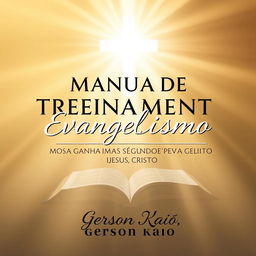 Cover design featuring the title "MANUAL DE TREINAMENTO PARA EVANGELISMO: COMO GANHAR ALMAS SEGUNDO O EVANGELHO DE JESUS CRISTO" by Gerson Kaio