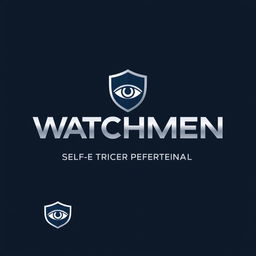 A modern and sleek logo design for a company named "Watchmen" specializing in self-protection plans