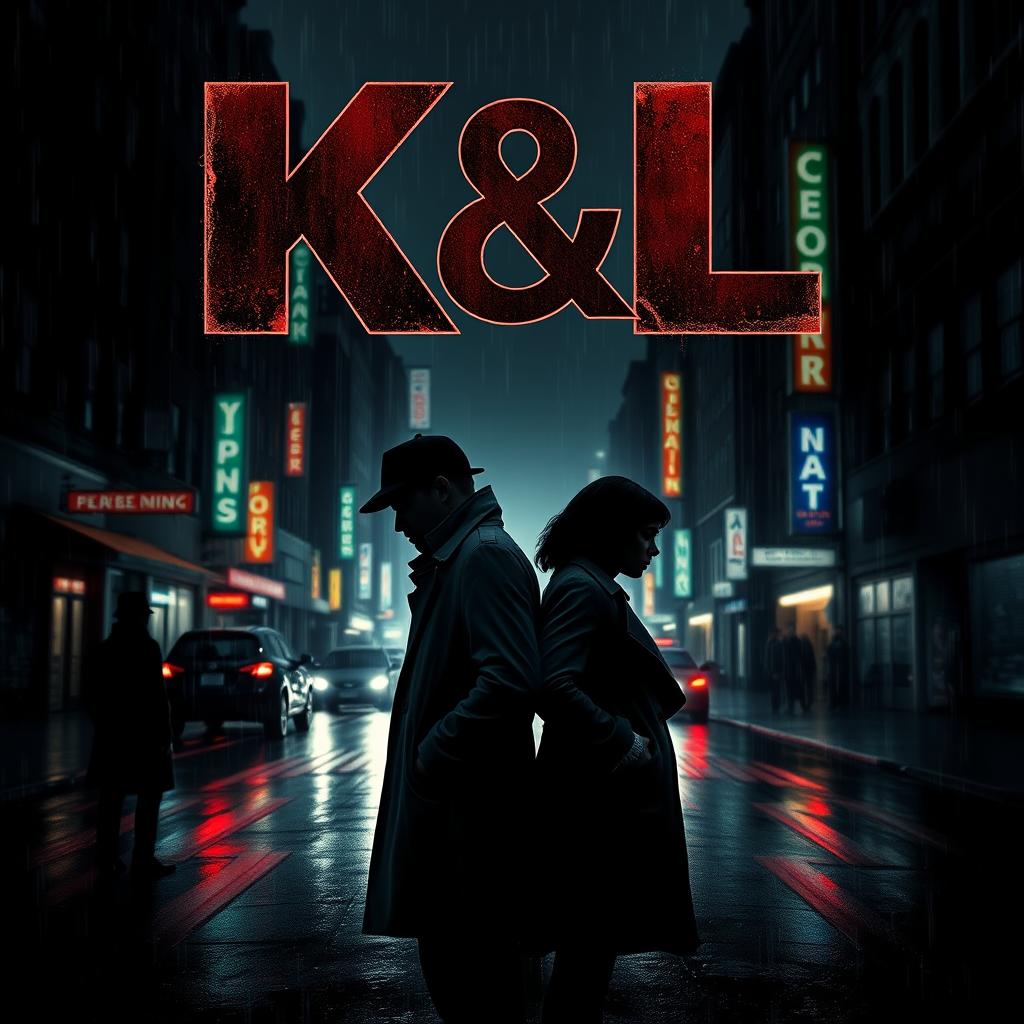 A gripping movie poster for a crime thriller titled 'K&L'