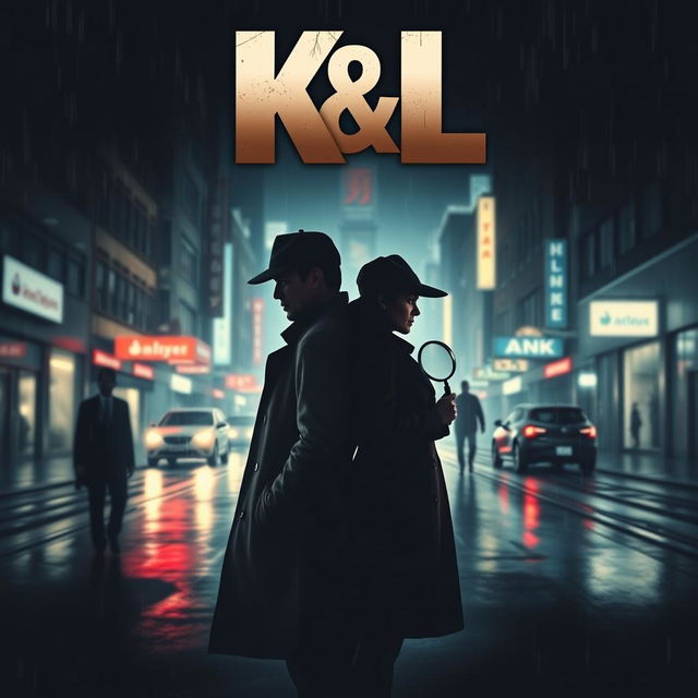 A gripping movie poster for a crime thriller titled 'K&L'