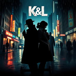 A gripping movie poster for a crime thriller titled 'K&L'