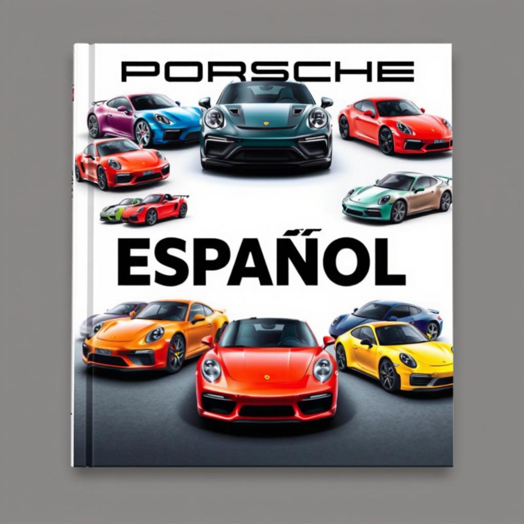 A book cover design with the word 'ESPAÑOL' prominently centered in bold, modern font