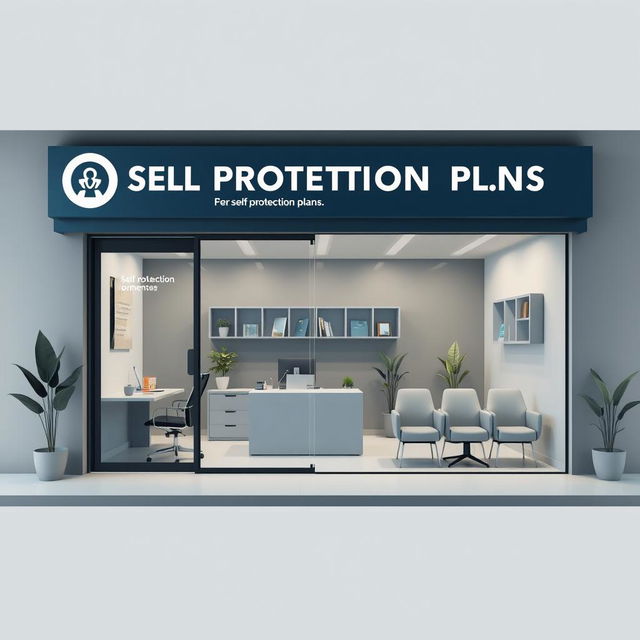 Commercial venue design for a business specializing in self-protection plans