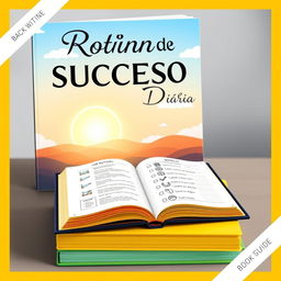 A captivating book cover for 'Rotina de Sucesso Diária'