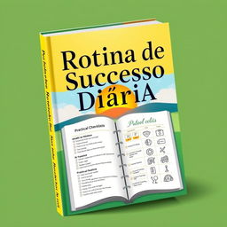 A captivating book cover for 'Rotina de Sucesso Diária'