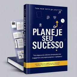 A striking book cover for 'Planeje Seu Sucesso'