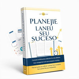 A striking book cover for 'Planeje Seu Sucesso'