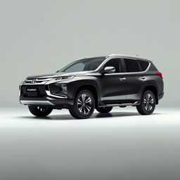 A Mitsubishi Pajero Sport in a minimalist setting without any distracting background elements